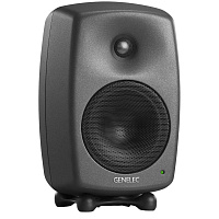 Genelec 8430APM активный 2-полосный монитор с поддержкой IP протокола AES67, НЧ 5" 50 Вт, ВЧ 0.75" 50 Вт. Подставки. Темный