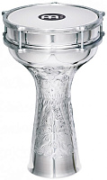 MEINL HE-114  дарбука, алюминий, 8” x 14 1/2”, ручная ковка рисунка, настроечный ключ в комплекте