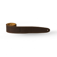 TAYLOR TL250-05 LEATHER STRAP, SUEDE BACK, 2.5” ремень для гитары, цвет тёмно-коричневый