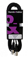 STANDS & CABLES MC-001XX-5 микрофонный кабель распаянный, XLR-XLR, длина 5 метров