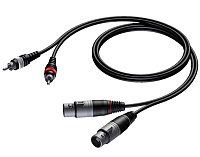 Procab CAB705/3 Аудиокабель 2 XLR "мама" - 2 RCA "папа", длина 3 м