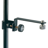 K&M 23800-300-55 стальной держатель микрофона на микрофонную стойку, резьба 3/8, чёрный