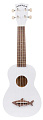 KALA MK-SS/WHT MAKALA SHARK, SOPRANO UKULELE, GREAT WHI укулеле сопрано, цвет белый