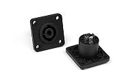 Invotone SPK4MQ  Спикон 4 pin, мама, блочный, квадратный фланец