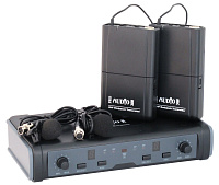 PROAUDIO DWS-807PT радиосистема с двумя петличными микрофонами, UHF, 16 каналов, IR настройка канала, пластиковый кейс