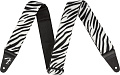 FENDER WILD ZEBRA PRINT STRAP 2 ремень гитарный, принт "зебра"