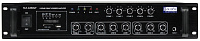PROAUDIO MA-6350UF Трансляционный микшер-усилитель, 1-канальный, 350 Вт, 3 микр. входа, приоритет первого микр. входа, 3 лин. входа, 5 зон с индивидуальными регуляторами громкости, USB/SD MP3-проигрыватель, Bluetooth, пульт ДУ, питание 220 В