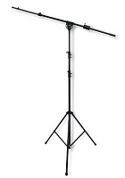 ROXTONE MS080 Black Телескопическая микрофонная стойка журавль overhead, длина стрелы 130-220 см (с регулируемым противовесом), высота 150-320 см, матовый черный, 9,5 кг