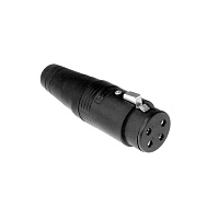 Amphenol AP-4-11  Кабельный разъем AP, гнездо, точеные контакты, корпус из термопластика, черный