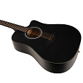 ROCKDALE Aurora D5 C BK Satin акустическая гитара, дредноут с вырезом, цвет черный, сатиновое покрытие
