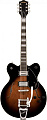 GRETSCH G2622T Streamliner Center DC Brownstone Maple Полуакустическая электрогитара, цвет санберст