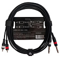 ROCKDALE DC005-5M компонентный кабель, 5 метров, разъемы 2 Mono Jack Male - 2 RCA Male (тюльпаны)