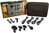 SHURE PGADRUMKIT4  набор инструментальных микрофонов
