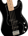 FENDER SQUIER Affinity Precision Bass PJ Pack MN BLK гитарный комплект с комбоусилителем, чехлом и аксессуарами