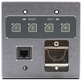 ATTERO TECH Zip4  4-зонный пейджинговый интерфейс Dante / AES67, PoE, размер двойной gang