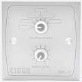 CLOUD Electronics RSL-6W Панель удаленного управления (выбор источника, изменение уровня громкости), цвет белый