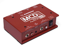 SAMSON S-Max MCD2 Pro профессиональный  пассивный двухканальный директ-бокс для DJ и РС, входные разъемы XLR3, RCA, 1/4"или 1/8" Jack, переключатель ослабления 0 дБ, -12 дБ, переключатель Graund lift
