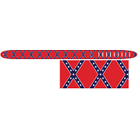Perri's P25V-526 Кожаный ремень, серия High Res Image, Destressed Rebel Flag