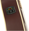 FENDER Malibu Player Burgundy Satin WN электроакустическая гитара, цвет бордовый