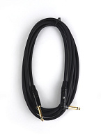 AuraSonics J63J63R-3 гитарный кабель, Jack TS 6.3 мм  - угловой Jack TS 6.3 мм, 3 м, черный