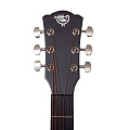 ROCKDALE Aurora D1 C BK Акустическая гитара дредноут с вырезом, цвет полупрозрачный черный