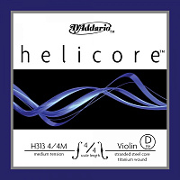 D'ADDARIO H313 4/4M helicore струна скрипичная D 4/4 medium