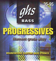 GHS XL8000 Струны для бас-гитары, 35-55-75-95, Progressives