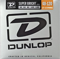 DUNLOP DBSBN40120 Super Bright Nickel Wound Bass 40-120 5 Strings струны для 5-струнной бас-гитары