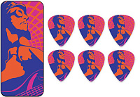 DUNLOP LСРPТ01М Les Claypool Набор медиаторов в жестяном коробке, средней жесткости (6 шт)