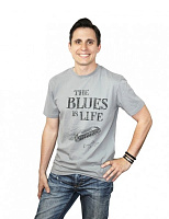 Футболка Dynatone рисунок "The Blues is Life" размер L (48)