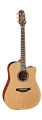 TAKAMINE PRO SERIES 3 P3DC электроакустическая гитара типа DREADNOUGHT CUTAWAY с кейсом, цвет натуральный