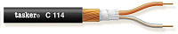 Tasker C114/500-Black микрофонный кабель OFC 2х0.25 кв.мм, катушка 500 метров
