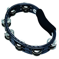 MEINL TMT1BK  ручной тамбурин, пластик ABS, 2 ряда стальных джинглов, черный