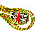 STANDS & CABLES MC-087XX-3 Микрофонный кабель в тканевой оплетке, XLR "мама" - XLR "папа", длина 3 метра