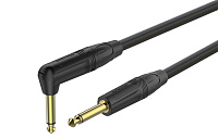 ROXTONE GGJJ110/6 Кабель инструментальный, 7 мм, 1x0.5 кв.мм, 6.3 мм mono Jack  6.3 мм mono Jack угловой, длина 6 метров