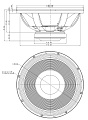 Eighteen Sound 18LW2420/8  18" динамик с расширенным НЧ диапазоном, 8 Ом, 1300 Вт AES, 97 дБ, 33...2500 Гц