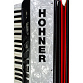 HOHNER The New Bravo III 96 white (A16711/A16712)  аккордеон 7/8, 3-голосный, правая клавиатура 37 клавиш, 7 регистров, левая клавиатура 96 басов, 3 регистра, цвет белый, диапазон (F-F), вес 8,6 кг