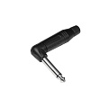 AMPHENOL ACPM-RB  1/4” (6.35 мм) моно, штекер, угловой, металлический корпус, цвет черный