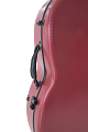 GEWA PURE CELLO CASE POLYCARBONATE 4.6 4/4 Red Кейс для виолончели контурный, карбон, цвет красный