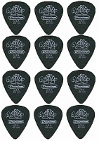 DUNLOP 488P.60 TORTEX Pitch Black Набор медиаторов .60 мм (12 шт)