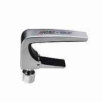 AROMA AC-11 Glos Silver каподастр гитарный, глянцевый серебристый