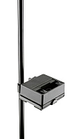 K&M 16015-013-55  пепельница с креплением на стойку, чёрная