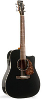 Norman PROTEGE B18 CW PRESYS Black+Кейс электроакустическая гитара Dreadnought, чёрный