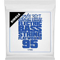 ERNIE BALL 1795 одиночная струна для бас-гитары. Сталь, Flat Wound, калибр .095
