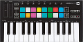NOVATION LaunchKey Mini MK3 контроллер, 25 клавиш, 16 полноцветных чувствительных к силе нажатия пэдов