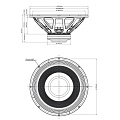 Eighteen Sound 21LW2500/4  21" динамик с расширенным НЧ диапазоном, 4 Ом, 1600 Вт AES, 95 дБ, 30-1000 Гц