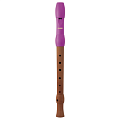 HOHNER B95851  блокфлейта, С-Soprano, немецкая система, корпус - дерево, мундштук - пластик розового цвета