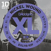 D'ADDARIO EXL115-10P Набор из 10 комплектов струн D'ADDARIO EXL115