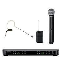 SHURE BLX1288E/MX53 M17 662 - 686 MHz двухканальная радиосистема с головным микрофоном Shure MX153 и ручным передатчиком SHURE BLX2/SM58