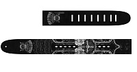 Perri's P25GNR-6008  Кожаный ремень 2,5" для гитары, Guns'N'Roses